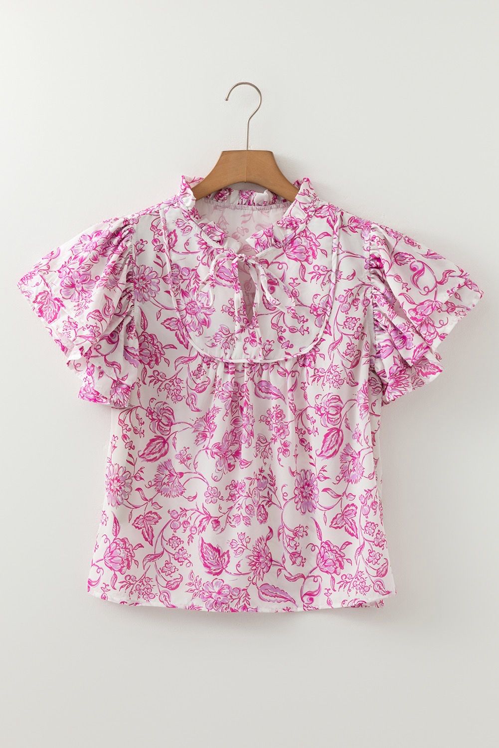 Blusa Floreada Rosa