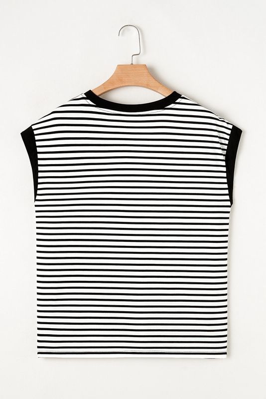 Blusa Rayada Negra
