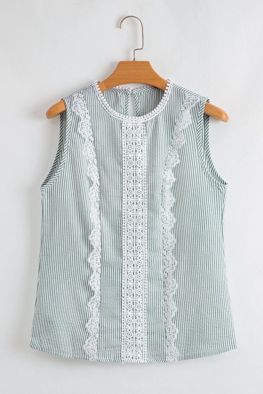 Blusa Verde con Encaje
