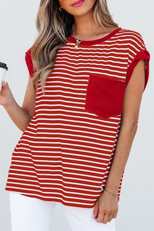Blusa Roja Rayada