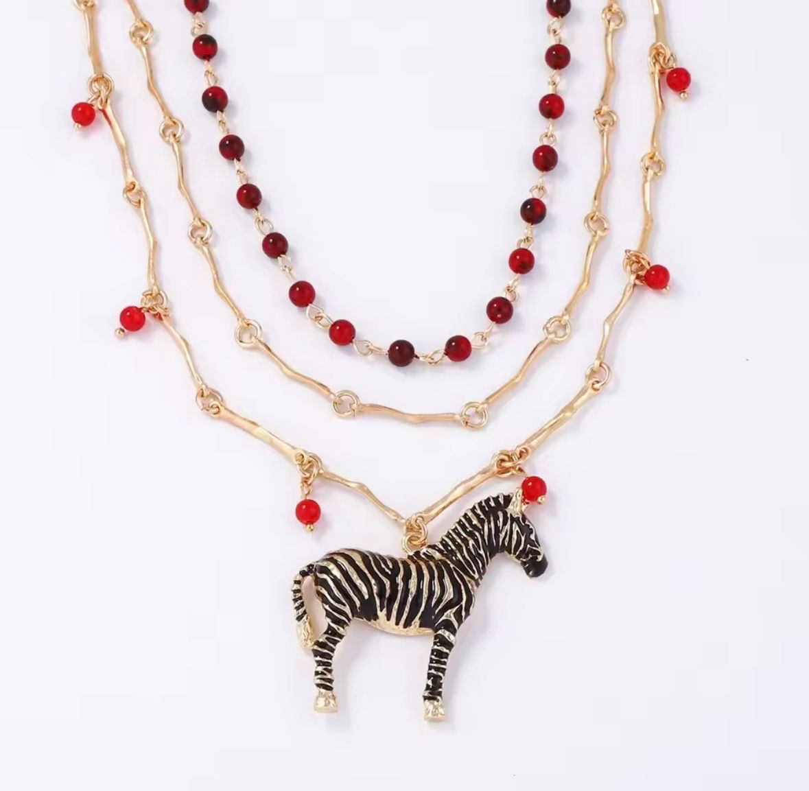 Zebra Necklace