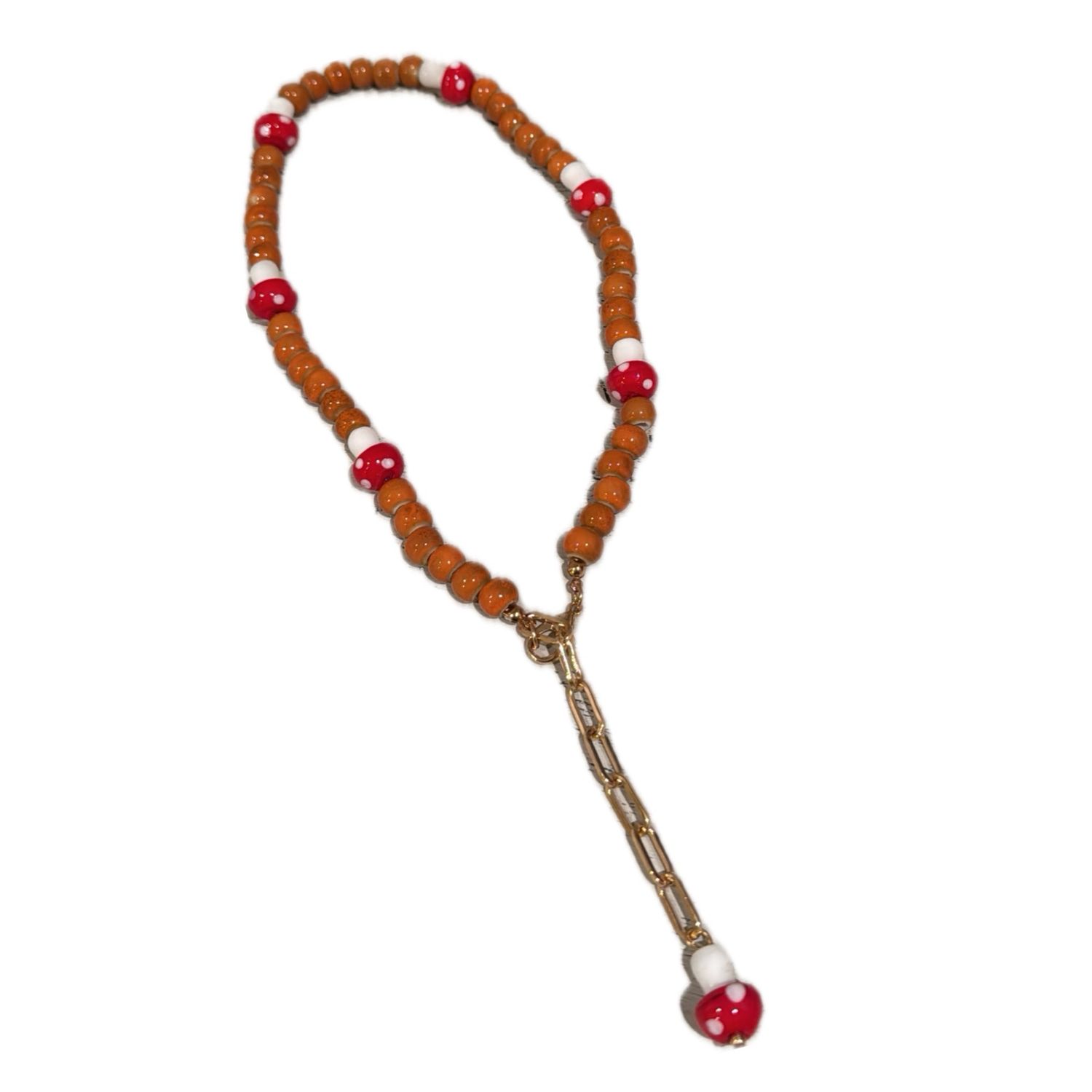 Mushroom Beads Necklace