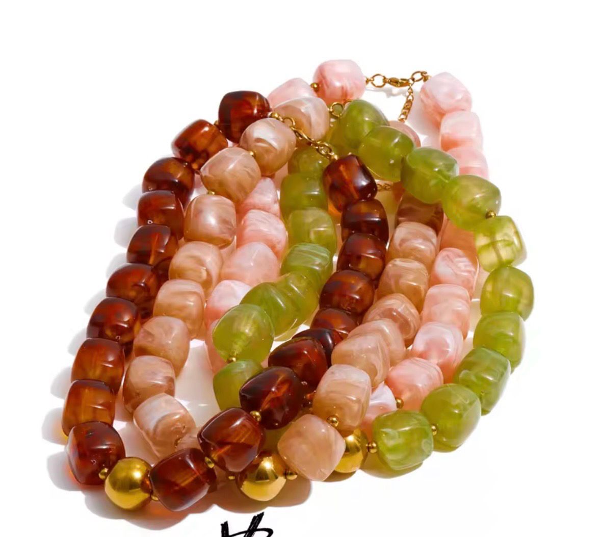 Square Beads Necklace