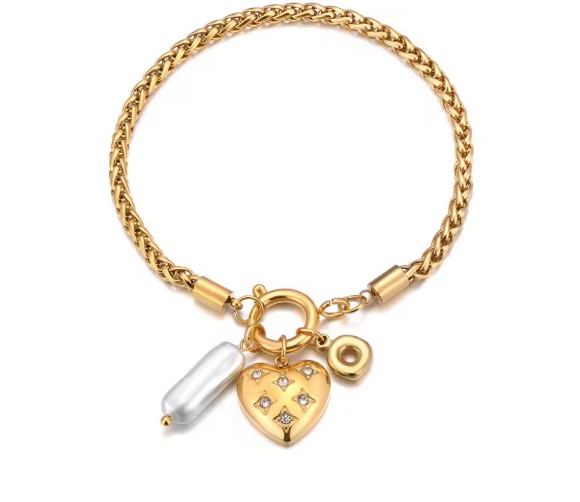 Heart Pearl Bracelet