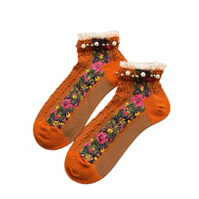 Fall Socks Pearls