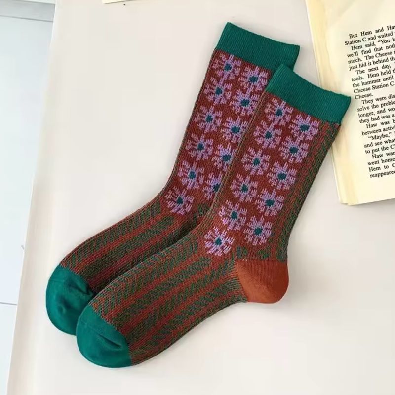 Brown Vintage Socks