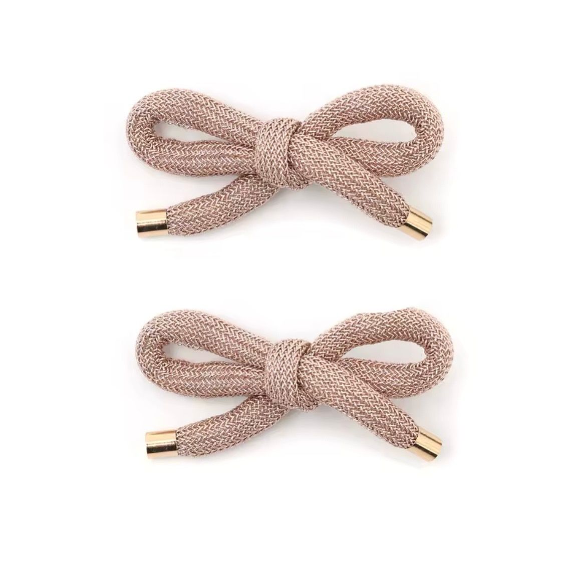 Rosegold Rope Bow