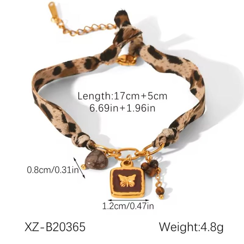 Leopard Butterfly Bracelet