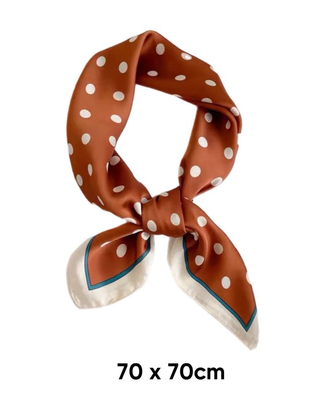 Toffee Polka Dots Scarf