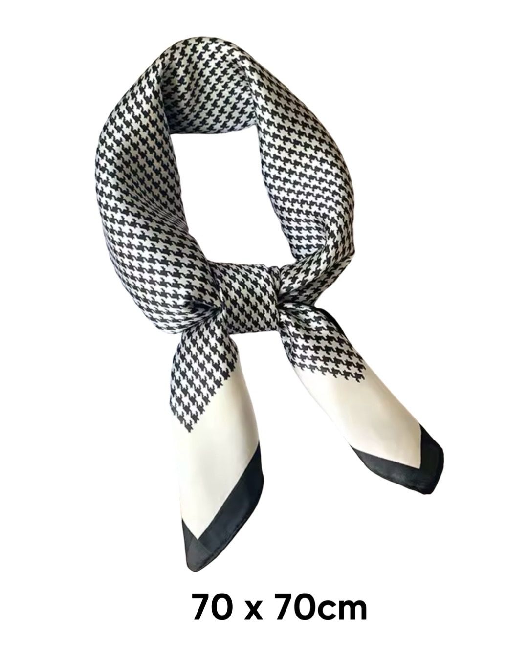 Black Houndstooth Scarf
