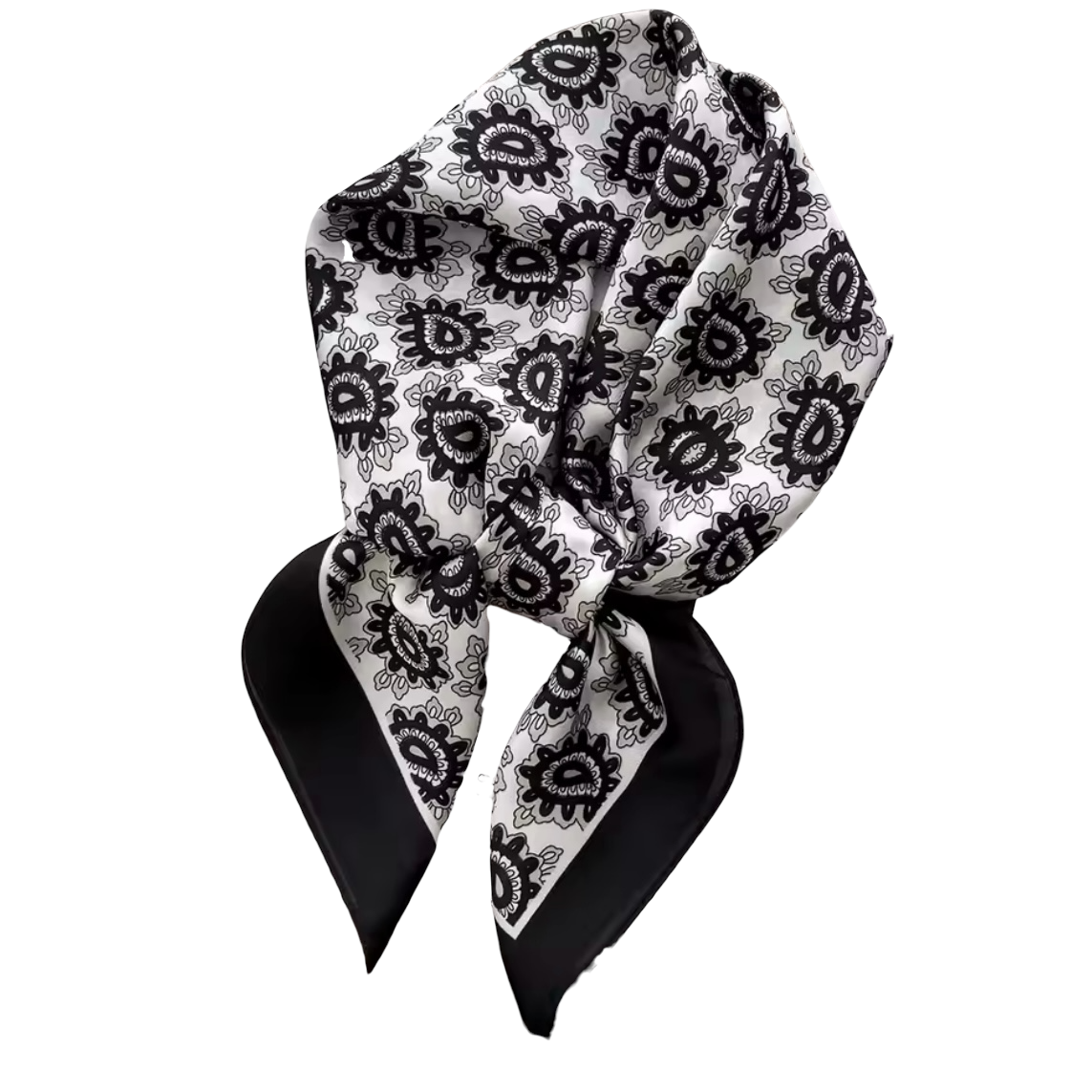 Black Paisley Scarf