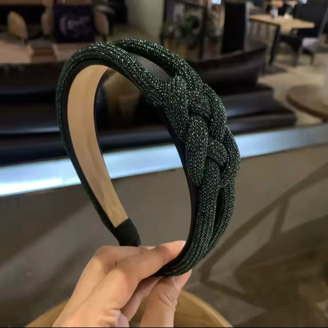 Green Twist Braid Headband