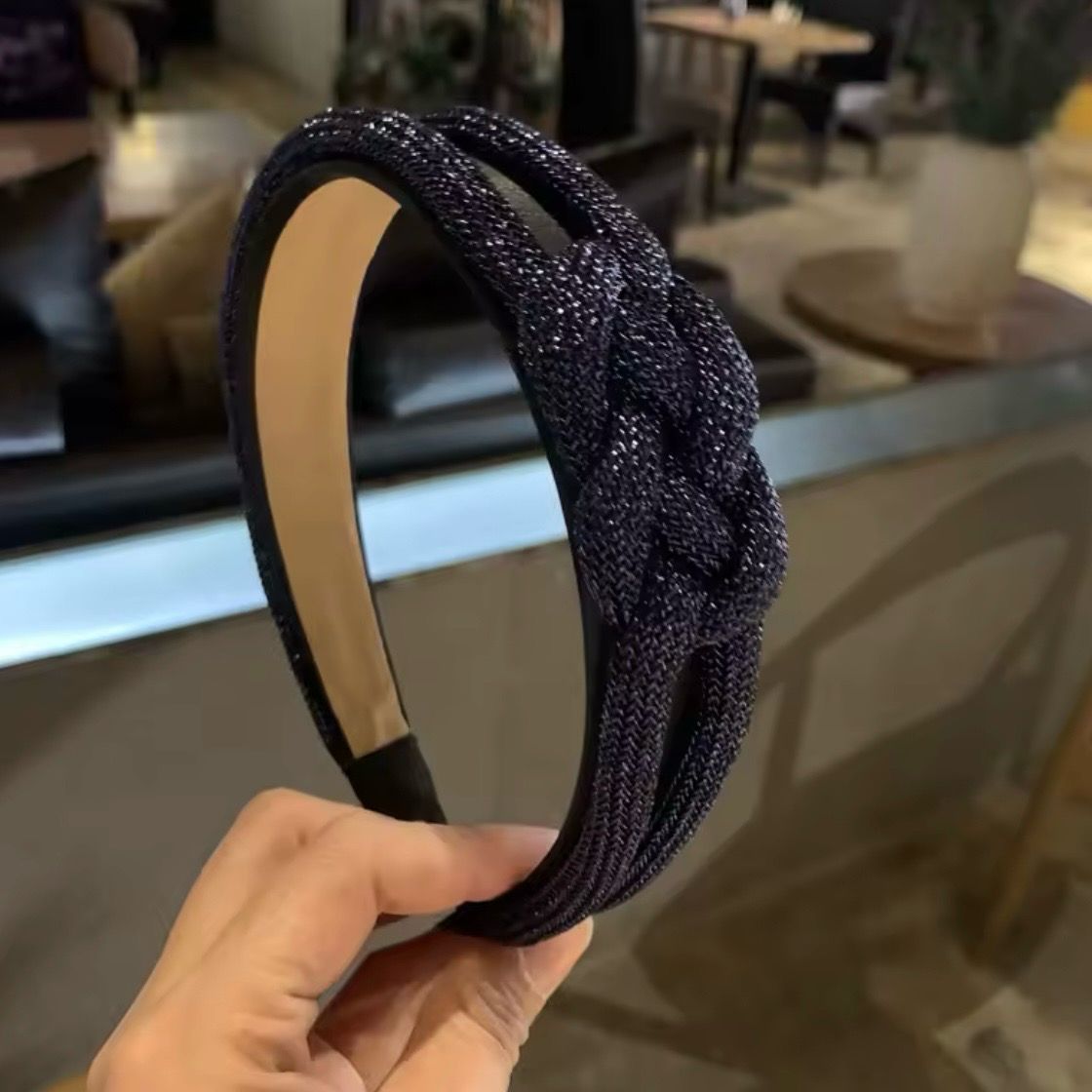 Blue Twist Braid Headband