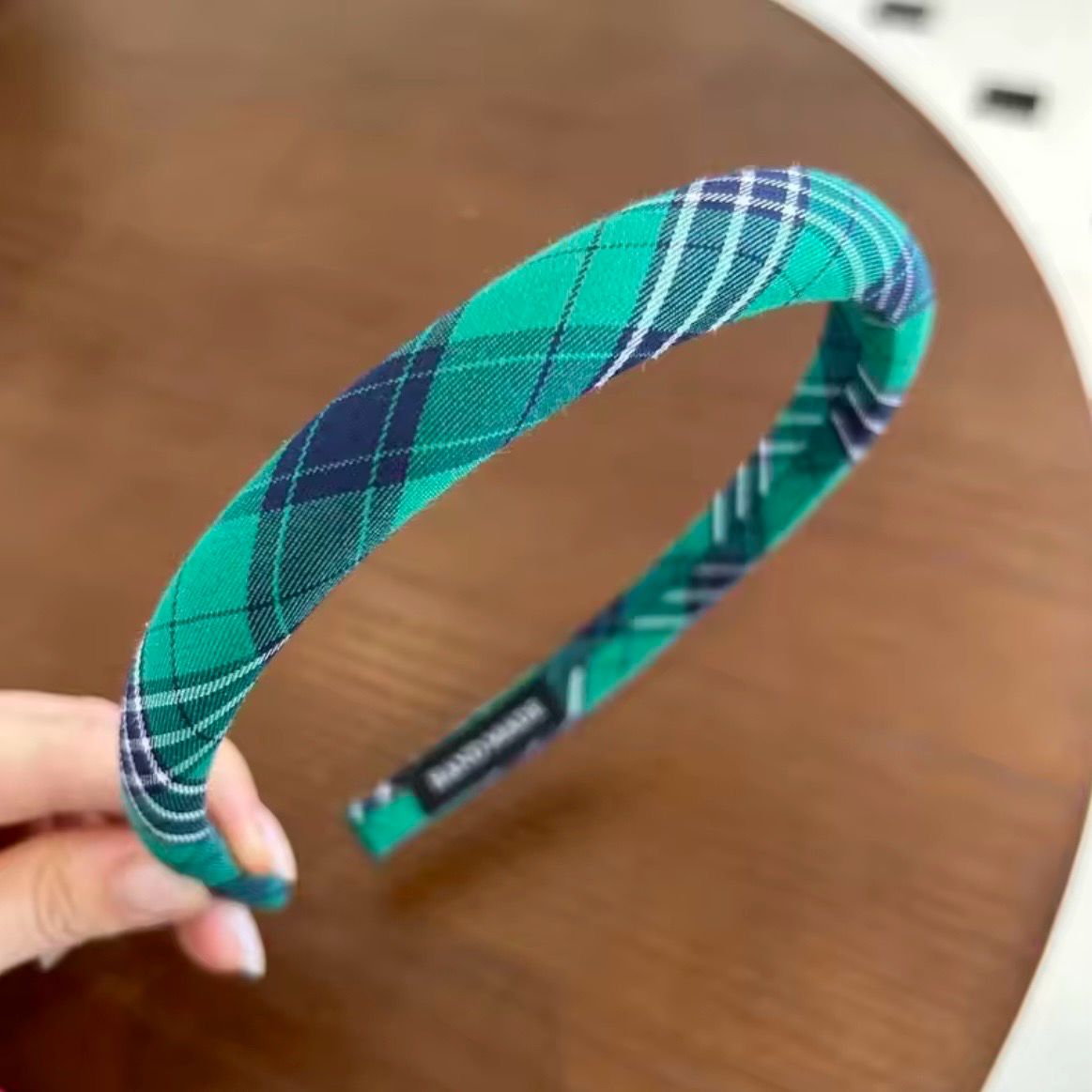 Green Tartán Headband