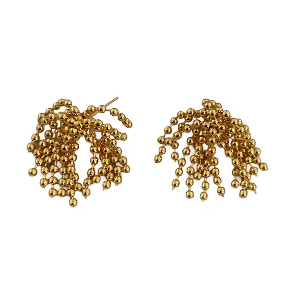 Gold Tassel Earrings