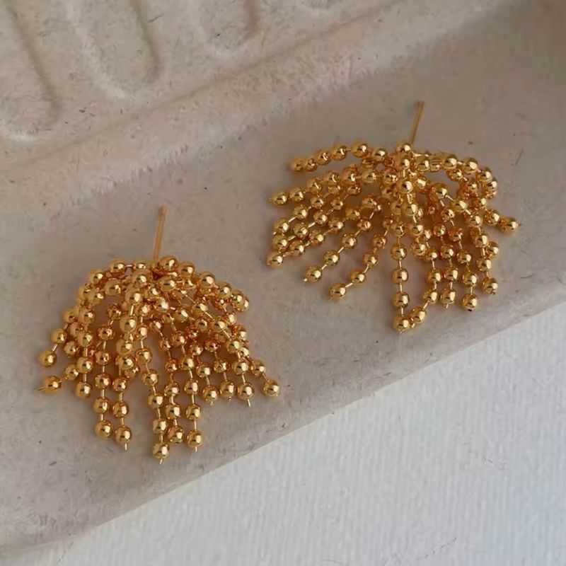 Gold Tassel Earrings