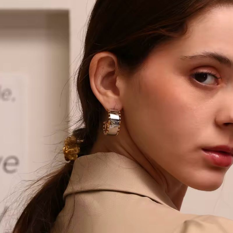 Silver-Gold Hoops
