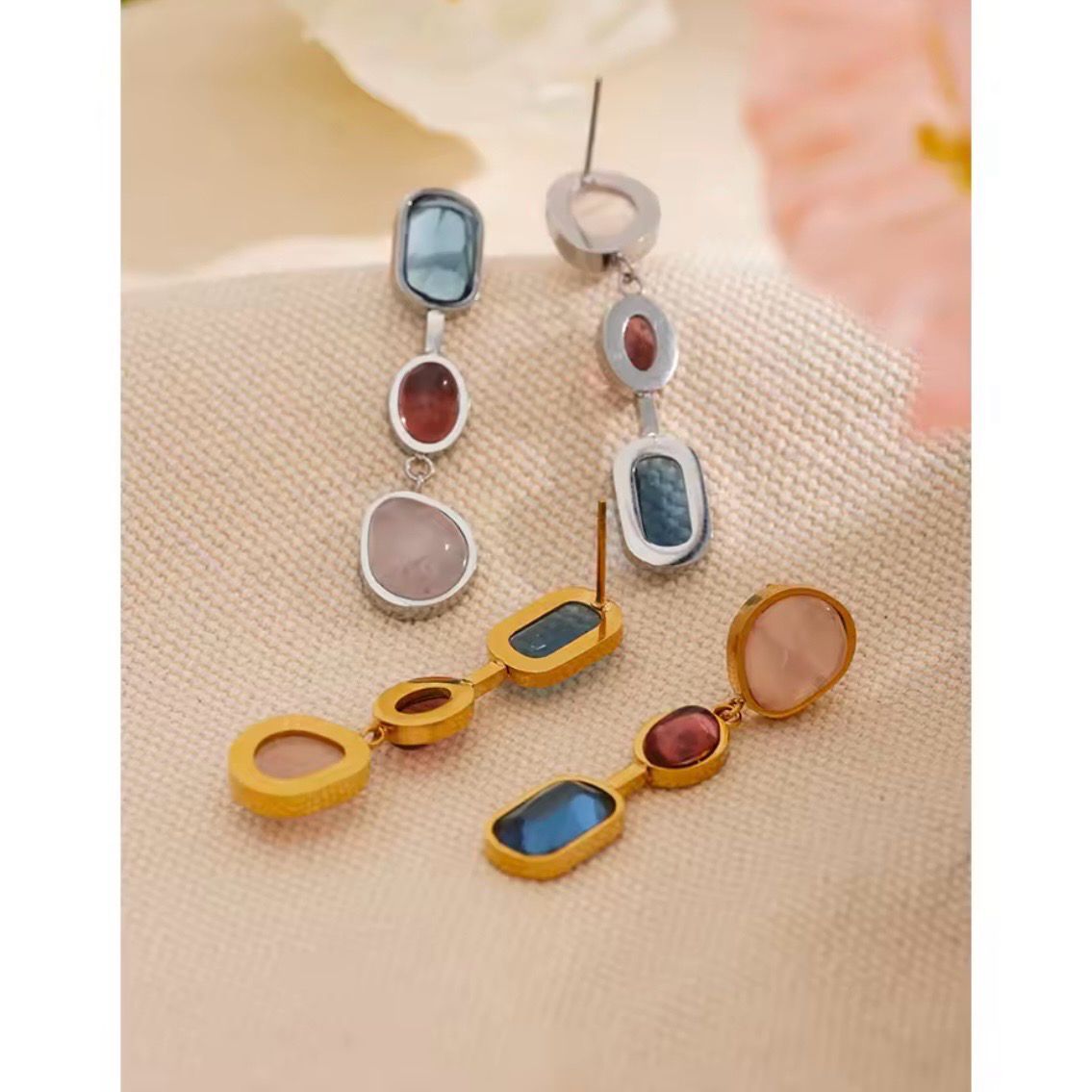 Natural Stone Earrings