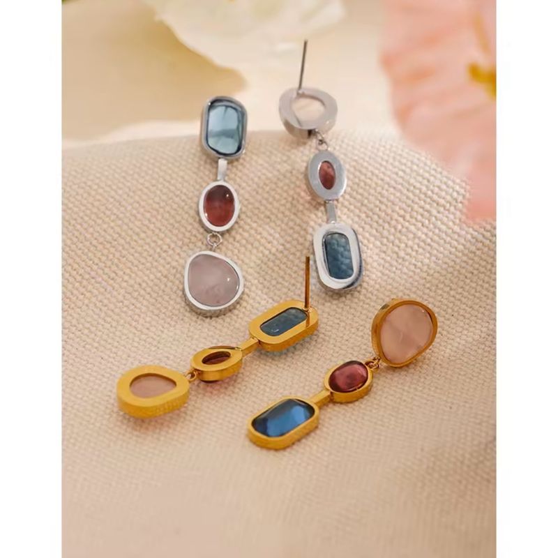 Natural Stone Earrings