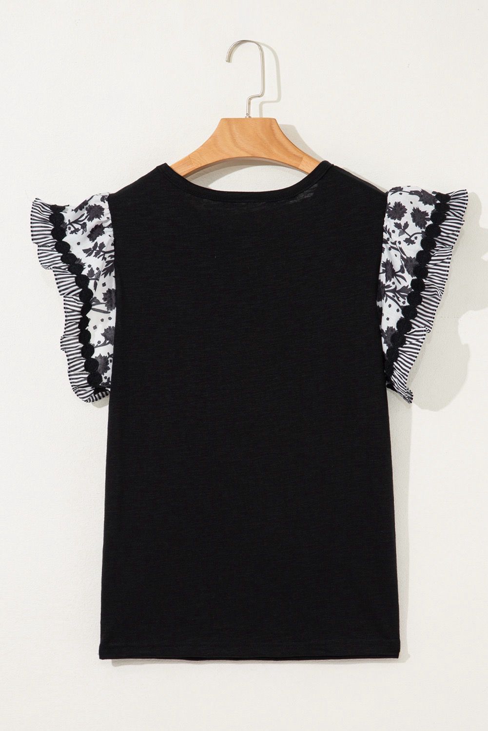 Blusa Negra Floreada