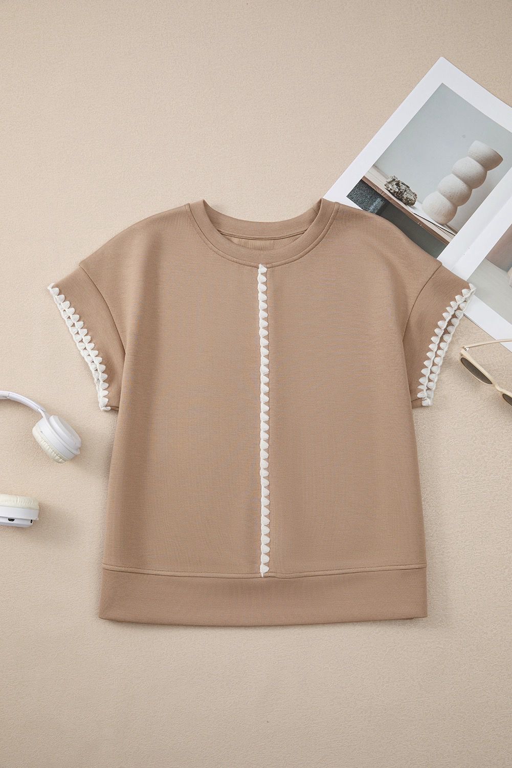 Blusa Básica Camel
