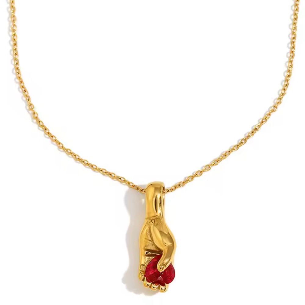 Handheld Love Gem  Necklace