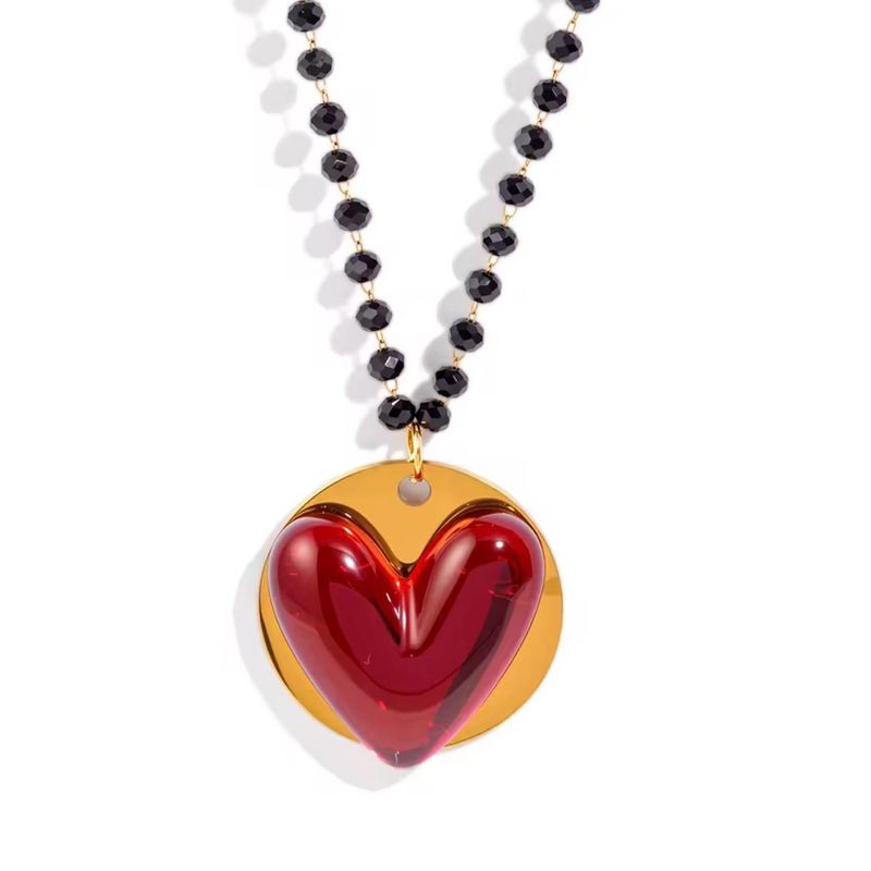 Resin Heart Necklace