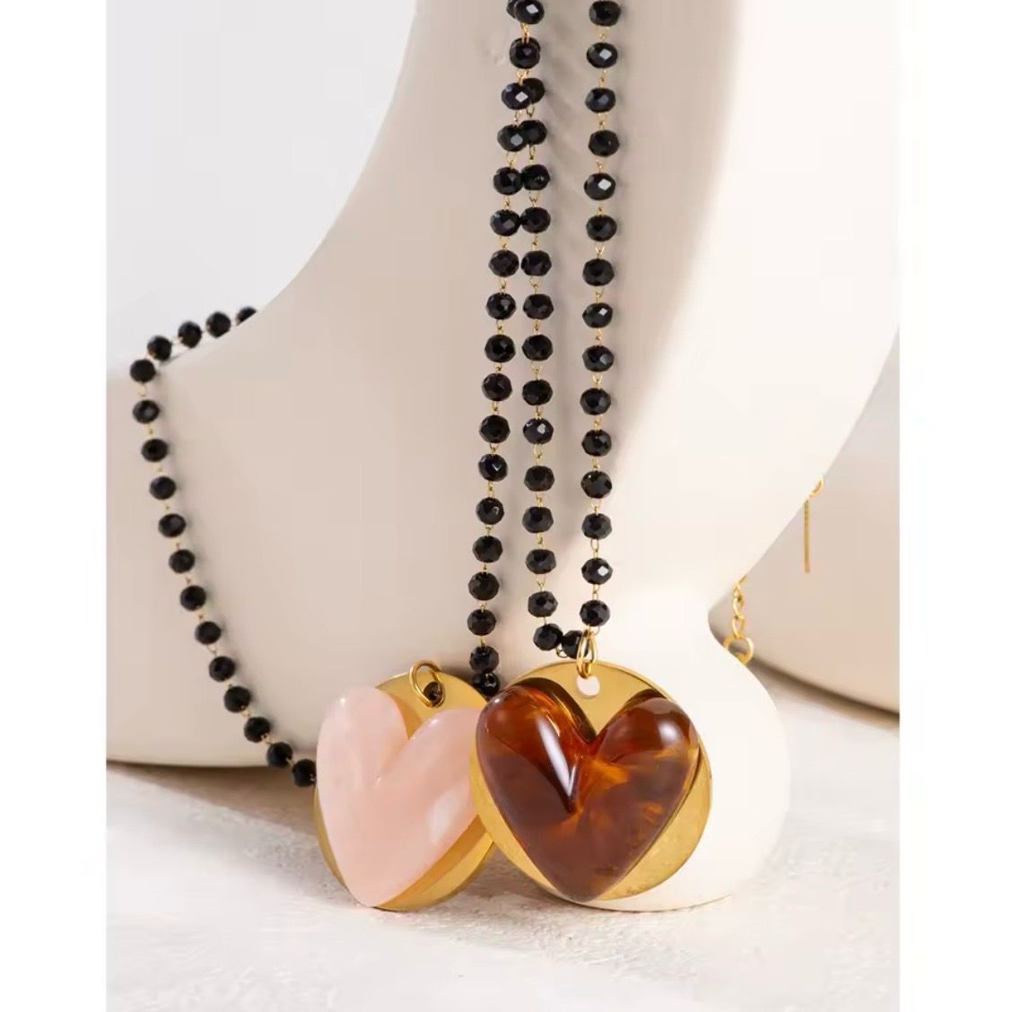 Resin Heart Necklace