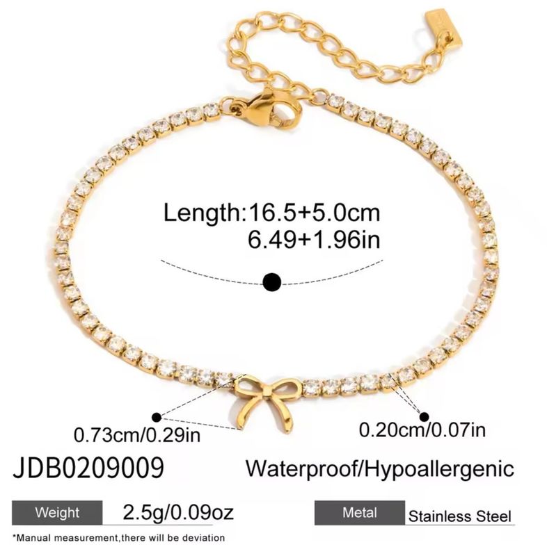 Bow Zircon Bracelet
