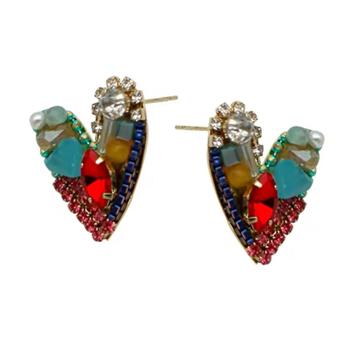 Handmade Hearts Studs