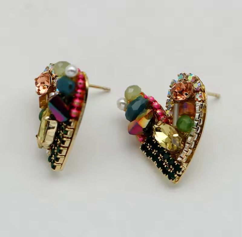 Handmade Hearts Studs