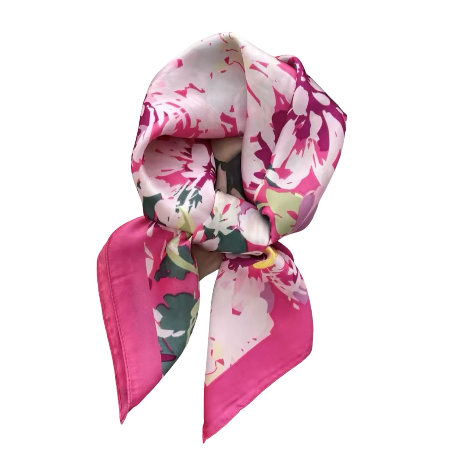 Pink Flowers Scarf