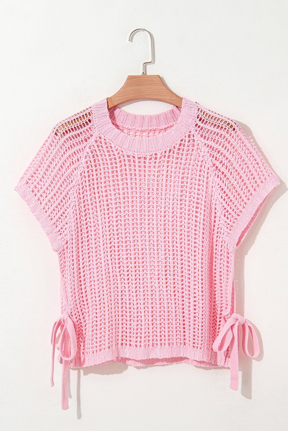 Blusa Tejida Rosa Pálido