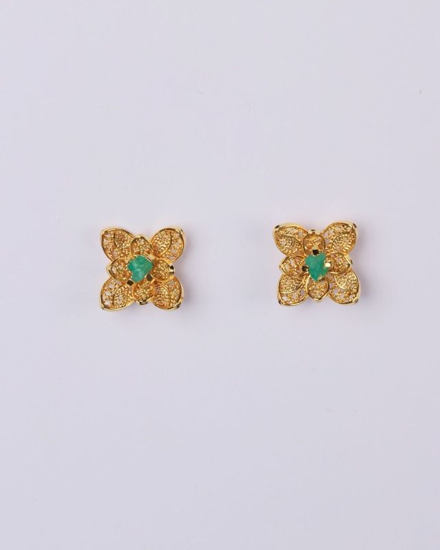 Mini Orchid Earrings