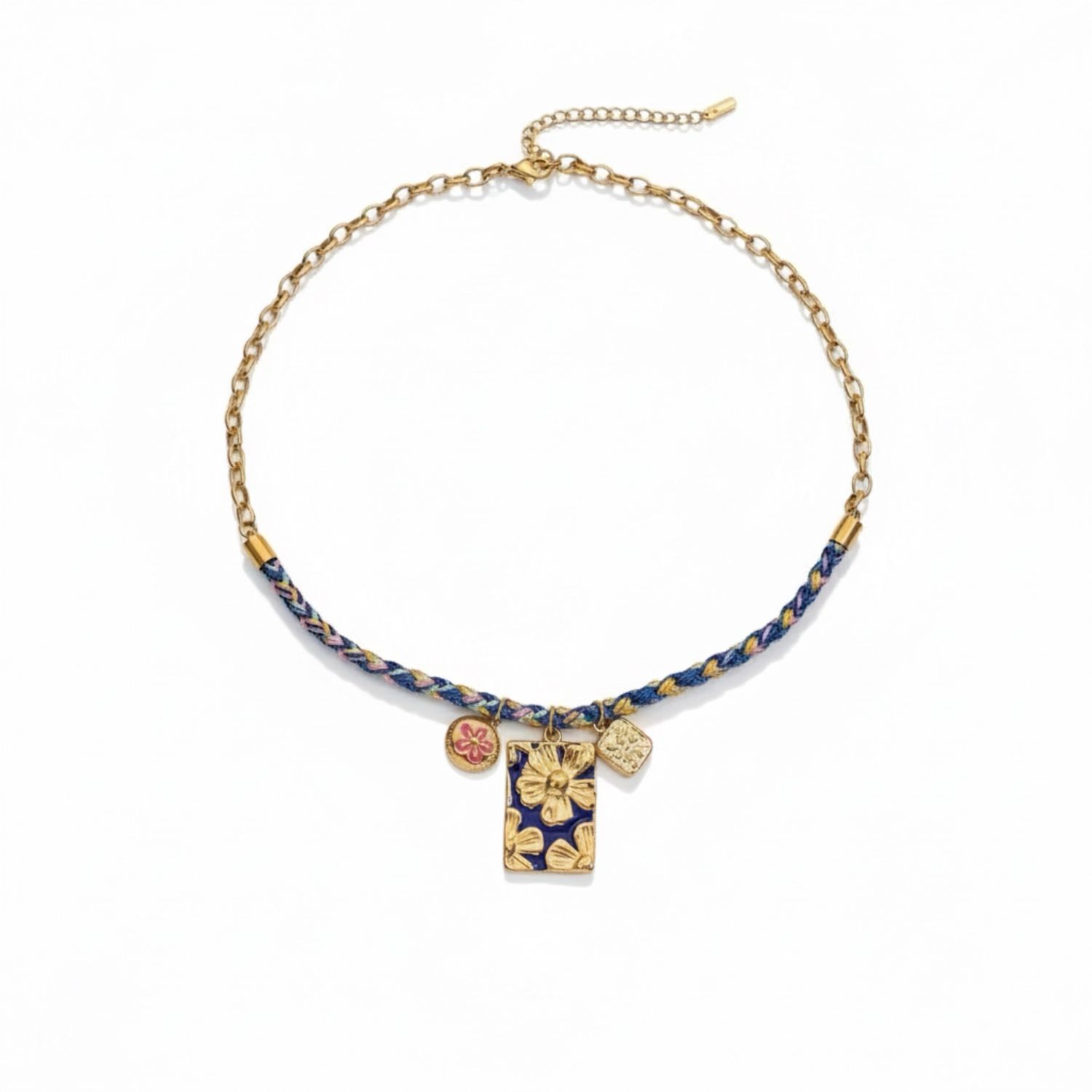 Blue Flower Necklace