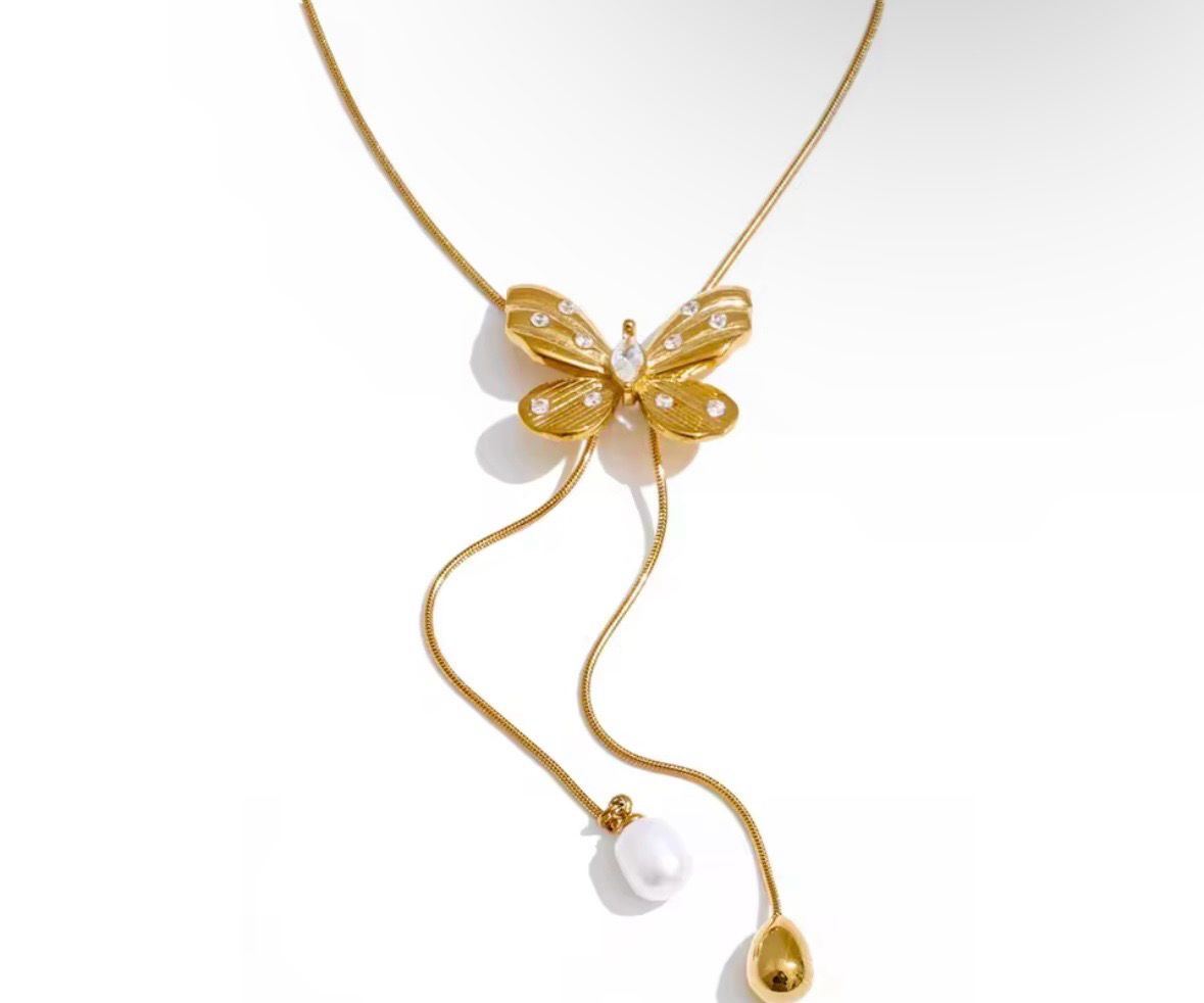 Spring Butterfly Necklace