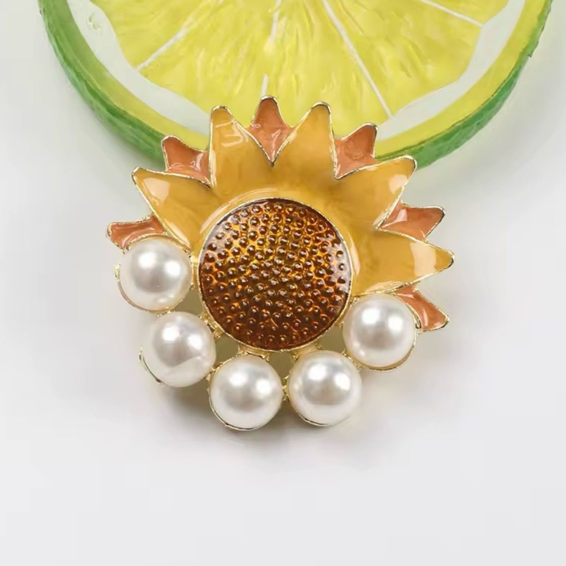 Sunflower Brooch