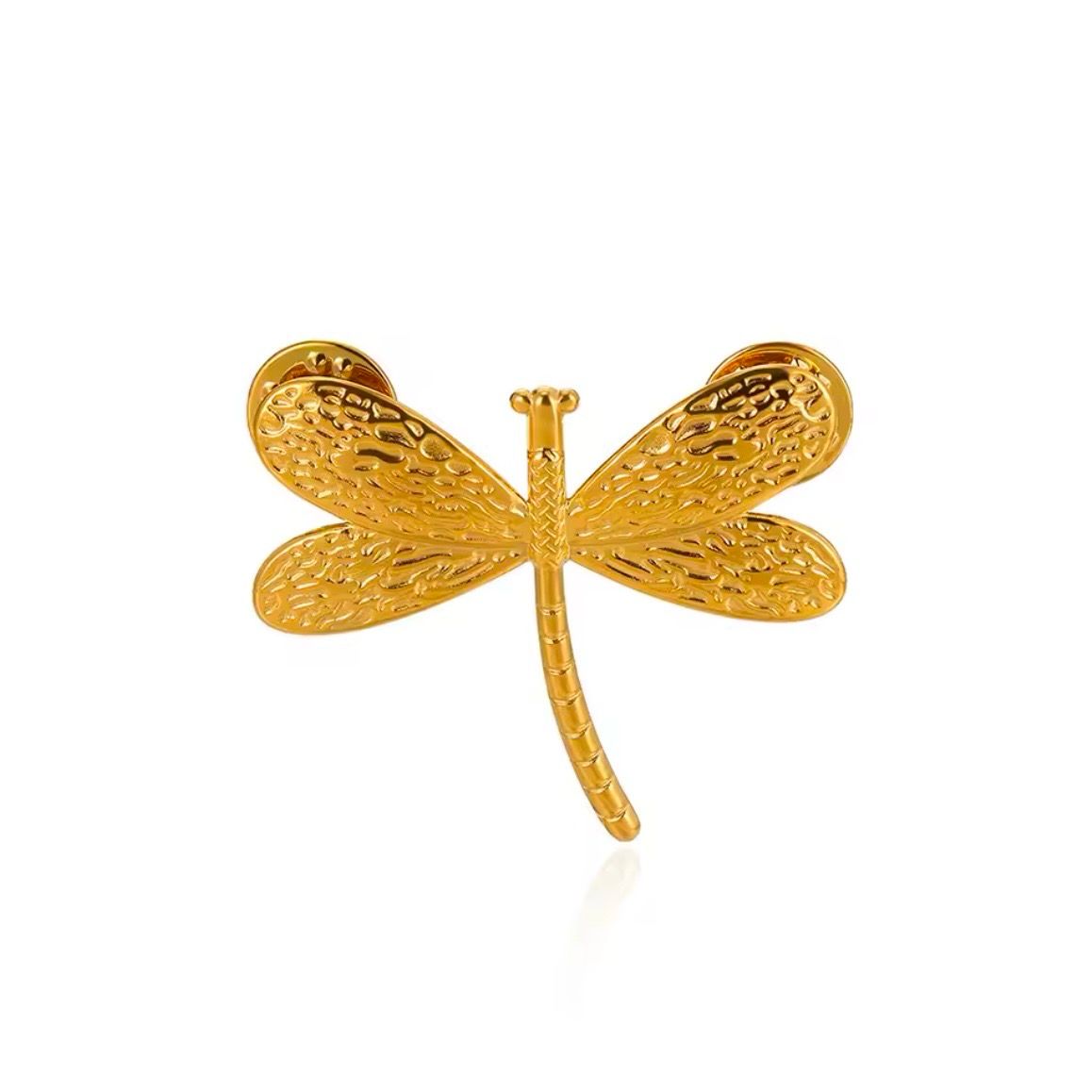 Gold dragon-fly Brooch