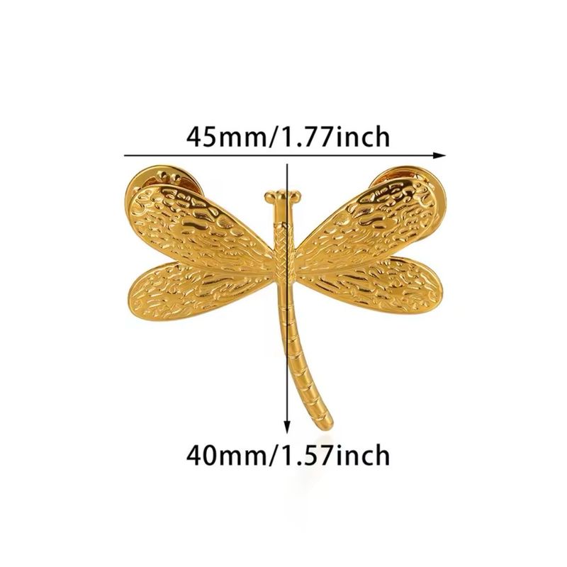 Gold dragon-fly Brooch