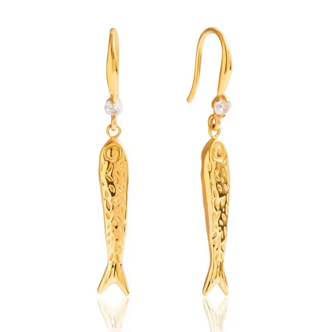 Gold Fish Earrings