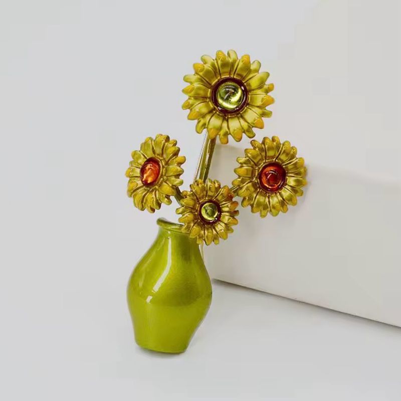 Sunflower Brooch