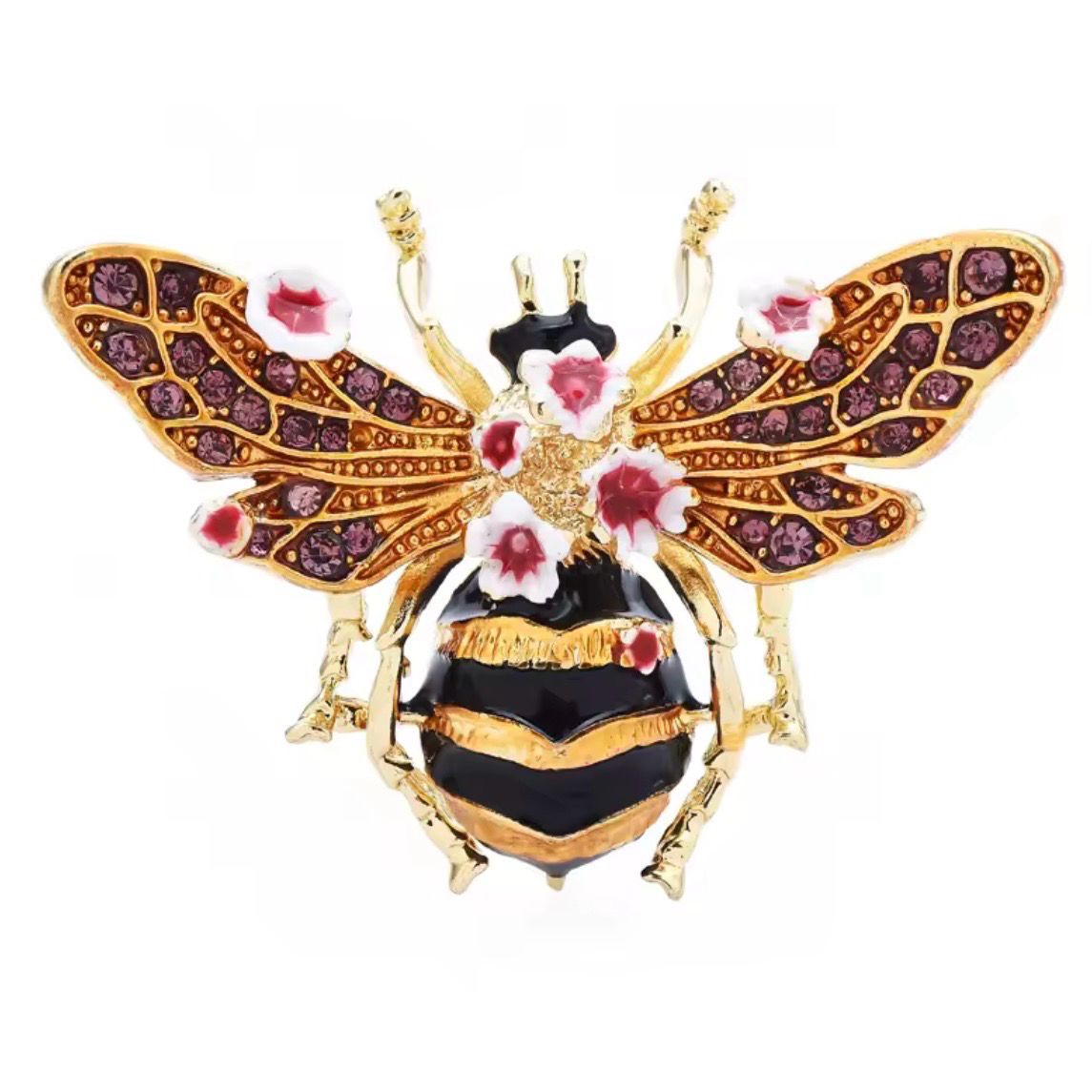 Bee Flower Brooch