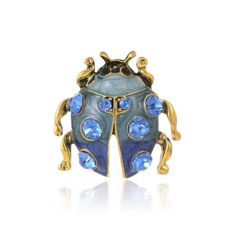 Blue Lady Bug Brooch