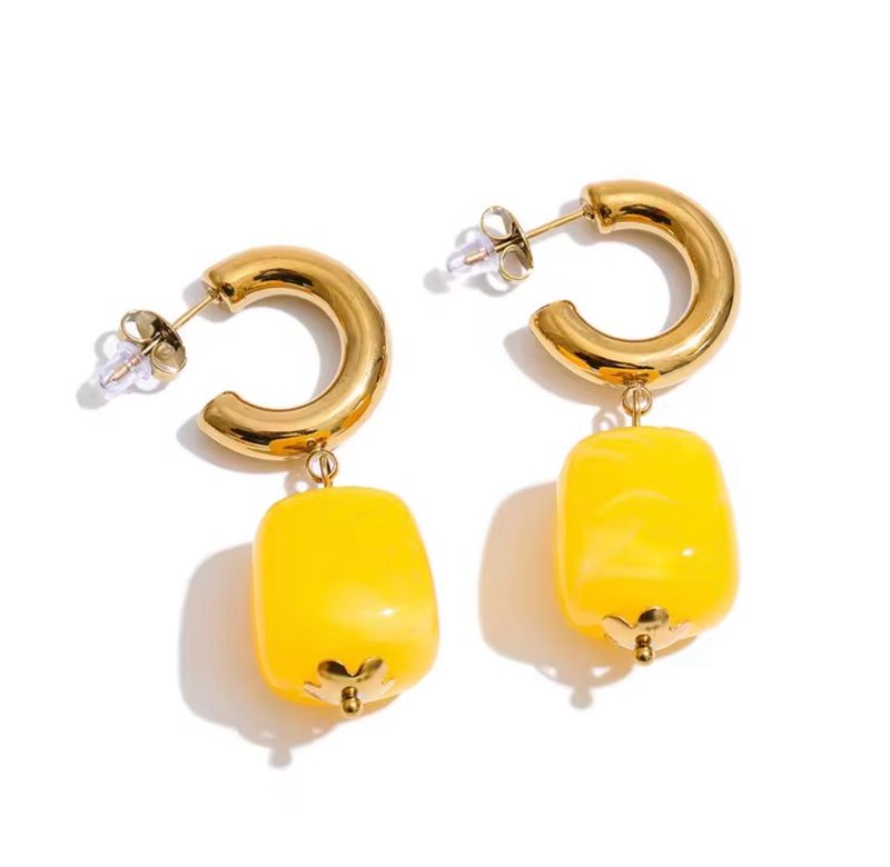 Yellow Earrings