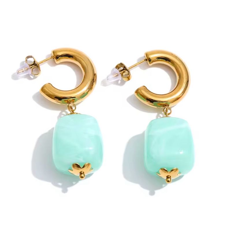 Aqua Earrings