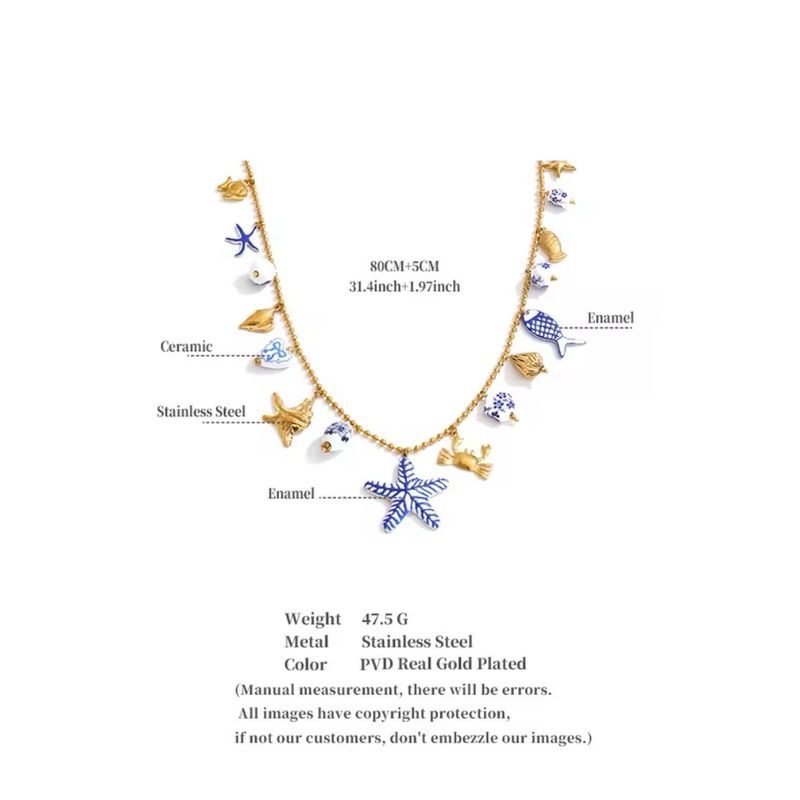 Starfish Charm Necklace