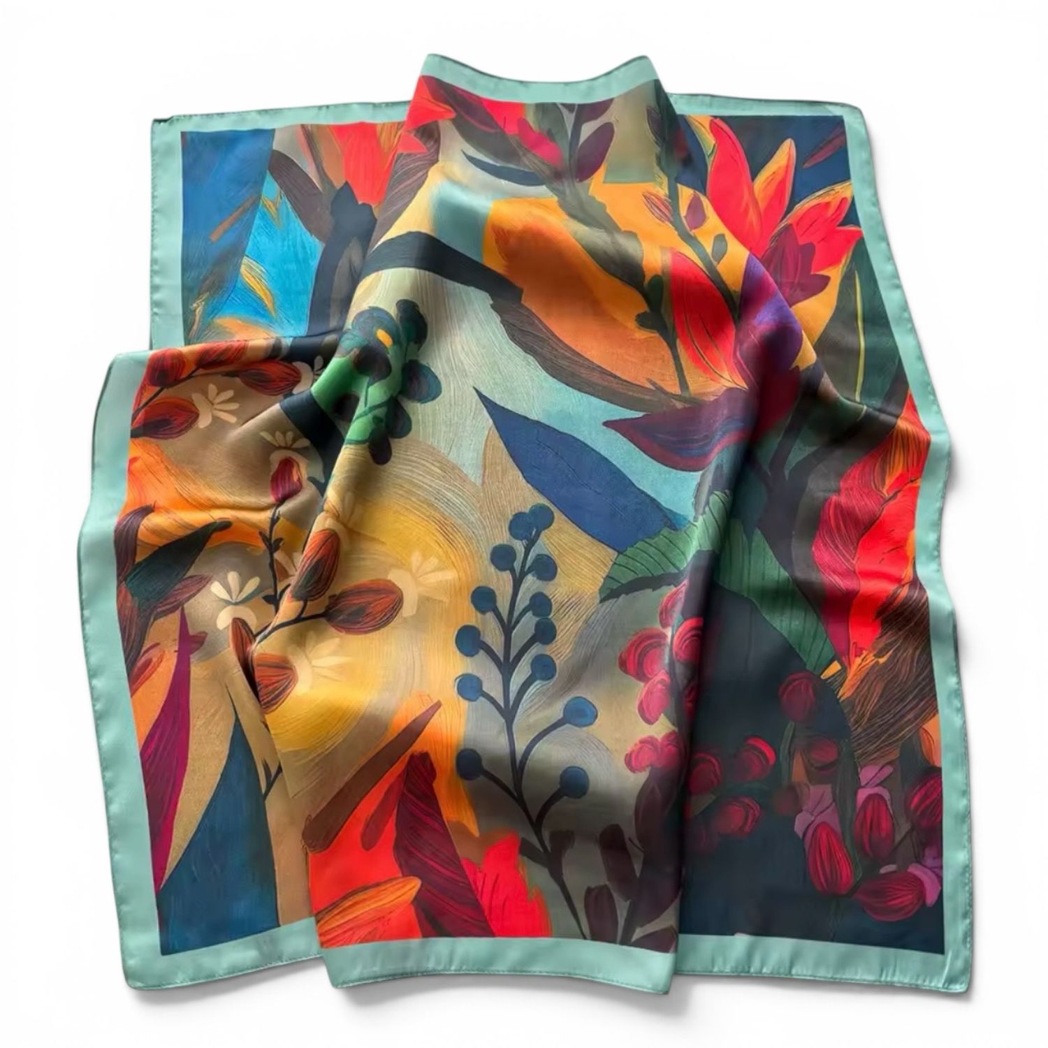 Aqua colorful Scarf