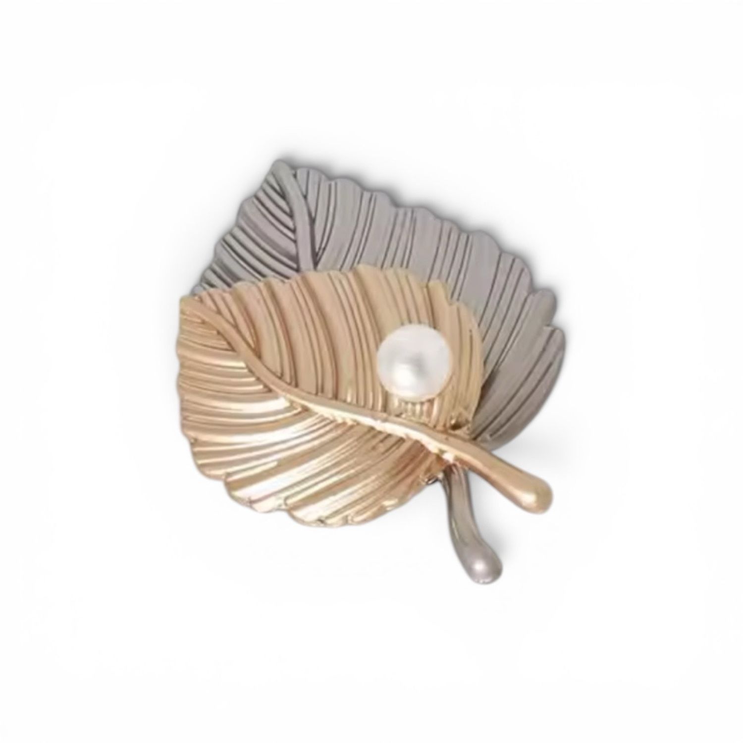Silver gold palms Brooch