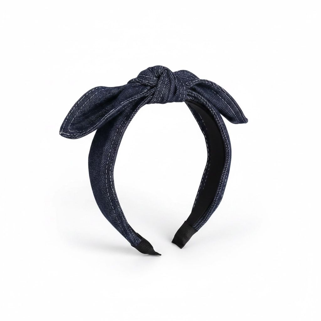 Dark Blue Denim Headband