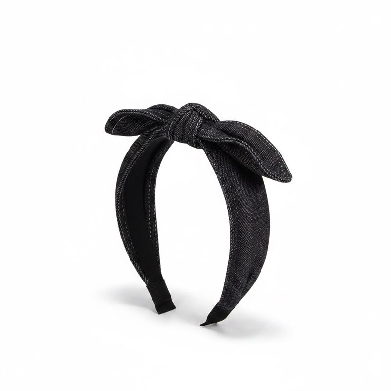 Black Denim Headband